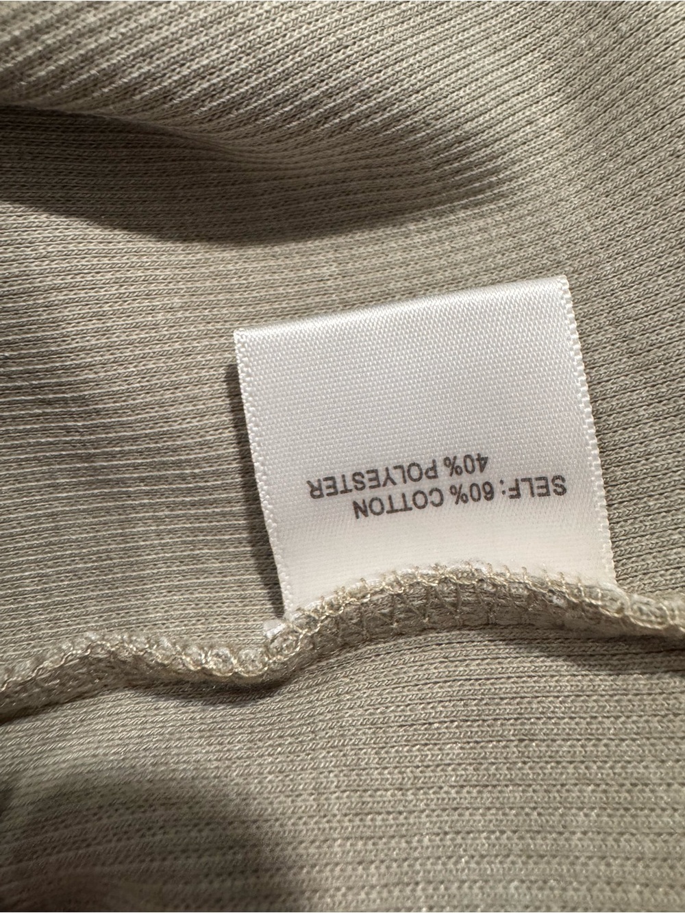 Jane + Delancey Terry Knit Button Down Shirt Shacket Tan Beige Medium NWT - Picture 10 of 10